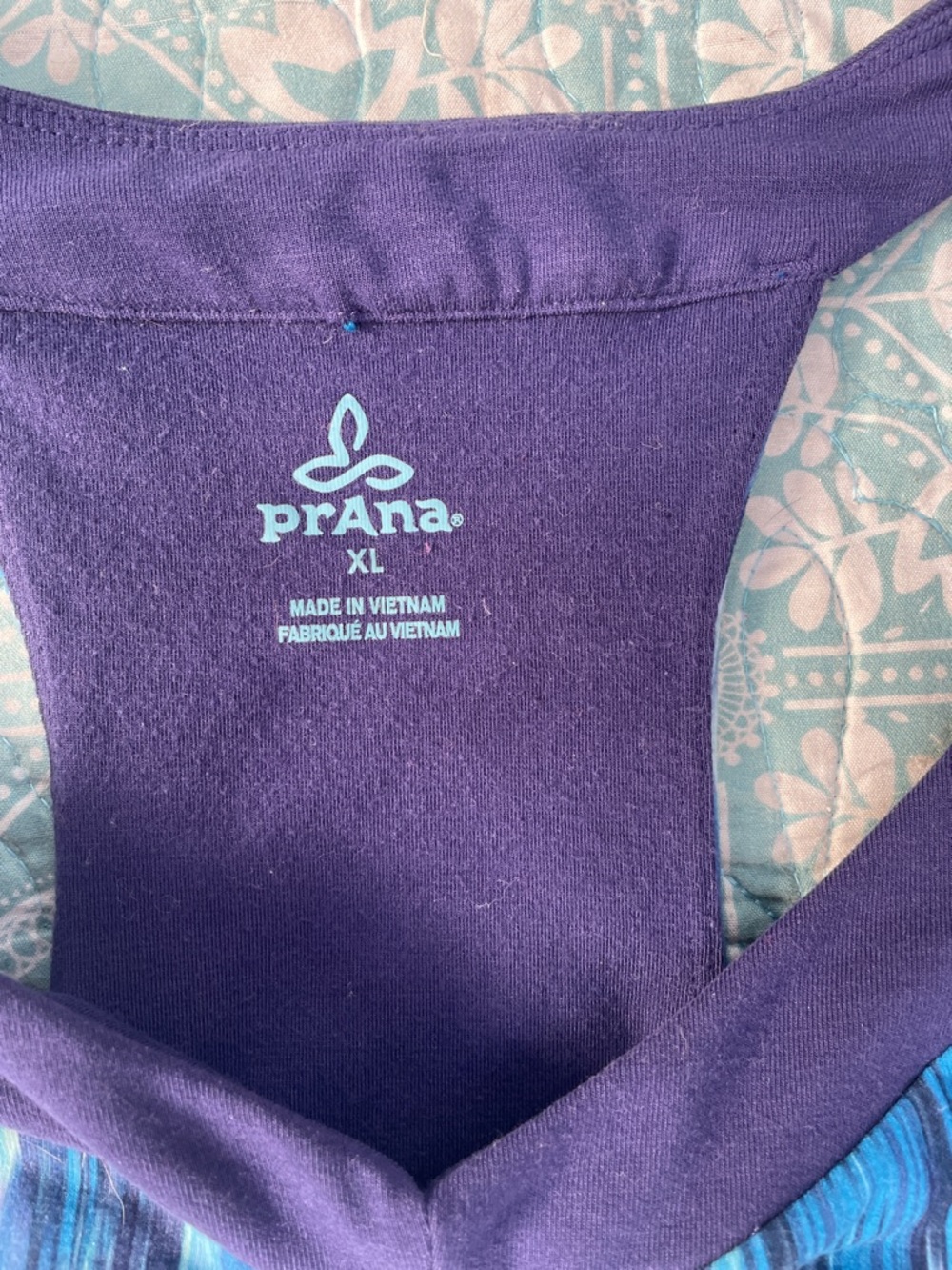 Prana Blue Multi-Pattern Racerback Sundress - Picture 2 of 3